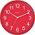 Relógio de Parede Herweg 660111-269 Redondo 26cm Vermelho - Imagem 1