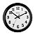 Relógio de Parede Herweg 660129-034 Quartz Redondo 40cm Preto - Imagem 1