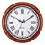 Relógio de Parede Herweg 660132 Quartz Redondo 40cm Marrom - Imagem 1