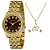Kit Relógio Feminino Lince Dourado LRGJ136L KZ42N3KX - Imagem 1