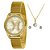 Kit Relógio Feminino Lince Dourado LRGJ146L KN94C1KX - Imagem 1