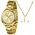 Kit Relógio Feminino Lince Dourado LRGM049L36 K0H4C1KX - Imagem 1
