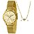 Relógio Lince Feminino Dourado Kit Colar Coração – LRGH242L30 - Imagem 1