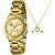 Relógio Lince Feminino Dourado Kit Colar Coração LRG4844L34 - Imagem 1