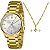 Relógio Lince Feminino Dourado Kit Cristal – LRGH246L40 - Imagem 1