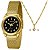 Relógio Lince Feminino Dourado Kit Colar – LRGH276L34 - Imagem 1