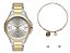 Kit Relógio Condor Feminino Bicolor CO2035KXV/K5K + Pulseira e brincos - Imagem 1
