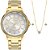 Kit Relógio Technos Feminino 2039CK/K4K com colar e brincos - Imagem 1