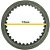 LUVA ENGRENAGEM (33Z - EATON) - VALTRA 1280 / 1580 / 1780 - BH140 G3 / BM200 G3 / BM210 G3 - 81322400 - Imagem 3