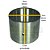 BUCHA ANEL DO ROLAMENTO DO PINHÃO DA CAIXA DE CAMBIO (58X49X47 MM - PANEGOSSI) - VALMET 62 / 65 / 68 / 78 / 85 / 86 / 88 - VALTRA 685C / 685F / 785C / 785F - BF65 / BF75 - 164490 - Imagem 2
