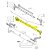 BARRA COMPLETA COM TERMINAIS DE DIREÇÃO (1094MM - 4X2 - TANAKA) NEW HOLLAND TL60 / TL60E / TL65 / TL70 / TL75 / TL80 / TL85E / TL90 / TL95E - TL5.80 / TL.590 - 82991632 / 82992105 / 5166136 / 82992103 - Imagem 3