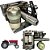 BOMBA HIDRÁULICA COMPLETA (EIXO FRESA GROSSA 10 ESTRIAS - IMPORTADA 1º LINHA) MASSEY FERGUSON ANTIGOS 50X / 55X / 65X - 184472 / 184473 - Imagem 1