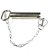 PINO DE AÇO COM CORRENTE PARA PESO LATRO SUPORTE DIANTEIRO (ORIGINAL CNH) NEW HOLLAND T6.140 A T6.180 / T7.140 A T7.300 / T7030 A T7070 / TM115 A TM180 / TM7010 A TM7040 / TS90 A TS6000 - 82012484 / 86985165 - Imagem 1