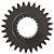 ENGRENAGEM EIXO DO PINHÃO (28X20 - PARA TRATORES 4X4 - KL) VALTRA 685 / 785 (4X4) - BF65 / BF75 (4X4) - B-3374 - KL 129300 - 32699400 - Imagem 5