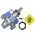VALVULA FREIO ESTACIONARIO BOTAO AMARELO (Rosca: 1/8" - SCHULZ) CAMINHOES FORD CARGO E VOLKSWAGEN 9617215010 - 81630760 - VA949 - Imagem 1