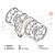 COMANDO DE FREIO ÚMIDO / BANHO A OLEO (DELLA ROSA) MASSEY FERGUSON 265 / 275 / 283 / 290 / 292 / 296 / 297 / 298 / 299 - RETROESCAVADEIRA MF 86 / 96 / MAXION 750 - FORD 5600 / 5610 / 6600 / 6610 / 7610 - 1860963 / 411020 / 83909808 / C7NN2N317A - Imagem 2