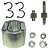 CONJUNTO ACASALADO BOMBA HIDRAULICA (BOSCH) VALMET 110 / 118 / 118 4X4 / 138 4X4 - 9032102601- 191850 - Imagem 1