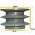POLIA DUPLA ALTERNADOR DUPLO MOTOR (MWM - 2 CANAIS - TCP) VALTRA 1280 / 1780 - 82610900 - Imagem 2