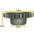 ENGRENAGEM 3A MARCHA VELOCIDADE CAIXA DE CAMBIO (33X17 - TC) - MASSEY FERGUSON 50X / 55X / 65X / 85X / 95X - 235 / 250 / 265 / 275 / 283 / 290 - 4265 / 4275 / 4283 - 86HS RETRO - B2041 / 3312694 / 180415 - Imagem 2