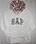 Gap moletom, Blusa, Casaco Feminino Cream logo Tricolor Original - Imagem 1