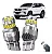 Kit Led Drl Pingão T20 7443 Lanterna Diurna Super Branca - Imagem 3