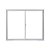 JANELA ALUMINIO 1,00 X 1,00 C/2 FOLHAS VIDRO LISO - Imagem 1