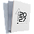 MIOLO DE AGENDA 2027 - MODELO DESIGN + PAPELÃO CINZA- 350 PÁGINAS - OFFSET 75G. PB - Embalagem 05 unidades - Imagem 1