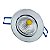 kit 5 unidades Spot de LED embutir redondo direcionável 3w branco frio - Imagem 3