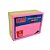 Bloco Adesivo Postit Neon 4 Cores 76 x 102 mm com 400 folhas Kaz Ref: KZ4002N - Imagem 1
