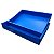 Caixa Organizadora Easy Box Camisa Azul Plástica com Tampa 400 x 275 x 60 mm Polionda Nova Onda Polibras Ref: 024809 - Imagem 1