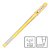 Caneta Gel Signo Amarela Pastel 0.7 mm Angelic Colour Uni-Ball Ref: UM-120AC - Imagem 1