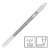 Caneta Gel Signo Prata Glitter 0.7 mm Sparkling Uni-ball Ref: UM-120SP - Imagem 1