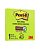 Bloco Adesivo 3M Post-it Notas Adesivas Refil 654 76 X 76mm Verde Limão 1 Bloco (90 Folhas) Ref: HB004309603 - Imagem 1