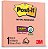 Bloco Adesivo 3M Post-it Notas Adesivas 654 76 X 76mm Damasco 1 Bloco (90 Folhas) Ref: HB004604029 - Imagem 1