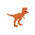 Brinquedo Dino World T-Rex Laranja Cotiplás Ref: 2223 - Imagem 1
