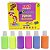 Tinta Guache Radex Pincel com 6 Cores Neon 18 ml cada Ref: 7030 - Imagem 1