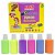 Tinta Guache Radex Pincel com 6 Cores Neon 18 ml cada Ref: 7030 - Imagem 1