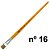 Pincel 815 - 16 Chato Cerda Natural Kaz - Imagem 1