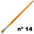 Pincel 815 - 14 Chato Cerda Natural Kaz - Imagem 1