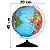 Globo Terrestre Studio Político Plástico Base Preto 30 cm Libreria - Imagem 1