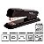 Grampeador Jocar Office 93014 Preto Metálico 13cm 24/6 Ou 26/6 Até 25 Folhas - Imagem 1