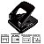 Perfurador de Papel Jocar Office Preto com 2 furos até 30 folhas Ref: 93021 - Imagem 1