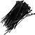 Abraçadeiras De Nylon Preto 3,6 x 150mm 100 Unidades Kaz Ref: KZ150PT - Imagem 2