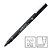 Caneta Nankin Preto 0.03 mm Uni Pin Fine Line Descartável Pin 003-200 Mitsubishi - Imagem 1