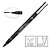 Caneta Nankin Preto 0.5 mm Uni Pin Fine Line Descartável Pin 05-200 Mitsubishi - Imagem 1