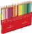 Lápis De Cor Aquarelável Faber Castell Sextavado 60 Cores Com Pincel Ref: 120260G - Imagem 3