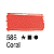 Tinta para Tecido Fosca 586 Coral 37 ml Acrilex - Imagem 1