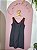 Vestido Reserva Natural Curto Tubinho 40 M Algodão Preto Viés Vermelho Decote V Forrado Casual - Imagem 7
