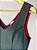 Vestido Reserva Natural Curto Tubinho 40 M Algodão Preto Viés Vermelho Decote V Forrado Casual - Imagem 6