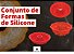 Conjunto de Formas para Bolo 3 Peças Silicone - Vermelho - Hercules - Imagem 2